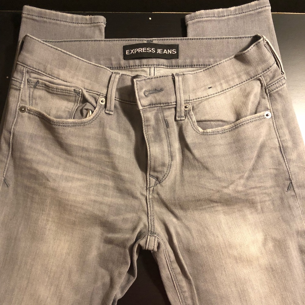 Express Grey Mod Rise Leggings. Women’s Size 6.